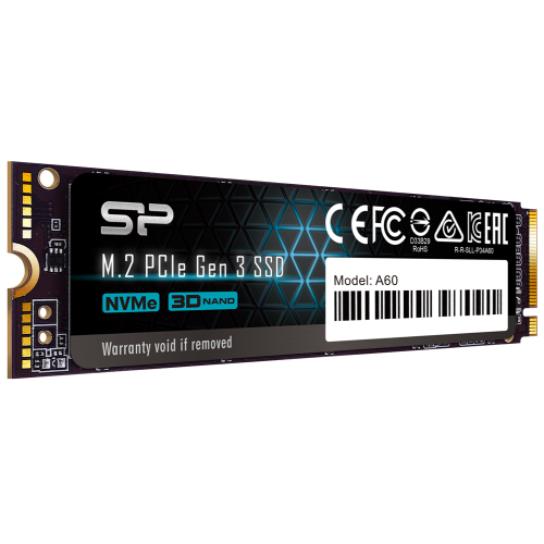 Твердотельный диск 2TB Silicon Power P34A60, M.2 2280, PCI-E 3x4 [R/W - 2200/1600 MB/s]